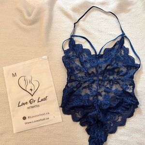 Blue Lace Bodysuit